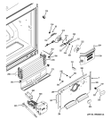 FREEZER SECTION Diagram and Parts List for GBSL3HCXCLLS  General Electric Refrigerator