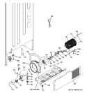 MACHINE COMPARTMENT Diagram and Parts List for GBSL3HCXCRLS  General Electric Refrigerator