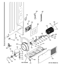 MACHINE COMPARTMENT Diagram and Parts List for GDSL0KCXARLS  General Electric Refrigerator