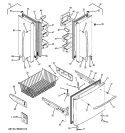 DOORS Diagram and Parts List for GFSF2KEYABB  General Electric Refrigerator