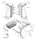 DOORS Diagram and Parts List for GFSF2KEYCBB  General Electric Refrigerator