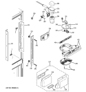 FRESH FOOD SECTION Diagram and Parts List for GFSF2KEYCBB  General Electric Refrigerator
