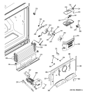 FREEZER SECTION Diagram and Parts List for GFSS2KEYASS  General Electric Refrigerator