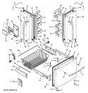 DOORS Diagram and Parts List for PFSF2MJXBBB  General Electric Refrigerator