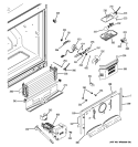 FREEZER SECTION Diagram and Parts List for PFSS2MIXBSS  General Electric Refrigerator