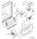FREEZER SECTION Diagram and Parts List for PFSS2MJXBSS  General Electric Refrigerator