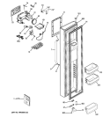 FREEZER DOOR Diagram and Parts List for GSHF3KGXHCBB  General Electric Refrigerator