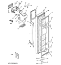 FREEZER DOOR Diagram and Parts List for GSS23WGTLWW  General Electric Refrigerator
