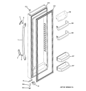 FRESH FOOD DOOR Diagram and Parts List for GSS23WGTLWW  General Electric Refrigerator