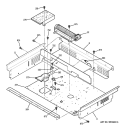 COOLING FAN Diagram and Parts List for JCSP46SP1SS  General Electric Range
