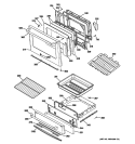Part Location Diagram of WB07K10339 GE BARRIER DOOR