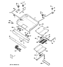 GAS & BURNER PARTS Diagram and Parts List for JGBP33SEM6SS  General Electric Range