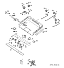 GAS & BURNER PARTS Diagram and Parts List for P2B918DEM4WW  General Electric Range