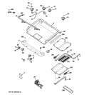 GAS & BURNER PARTS Diagram and Parts List for PGB900DEM5BB  General Electric Range