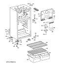 CABINET Diagram and Parts List for HTH16BBXZLCC  Hotpoint Refrigerator
