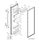 FRESH FOOD DOOR Diagram and Parts List for GSF25IGXNBB  General Electric Refrigerator