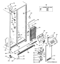 FREEZER SECTION Diagram and Parts List for GSS20DBTNWW  General Electric Refrigerator
