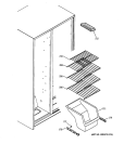 FREEZER SHELVES Diagram and Parts List for GSS20DBTNWW  General Electric Refrigerator