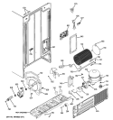 SEALED SYSTEM & MOTHER BOARD Diagram and Parts List for GSS20DBTNWW  General Electric Refrigerator