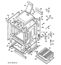 BODY PARTS Diagram and Parts List for JGBS80SEM4SS  General Electric Range