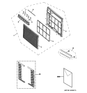 Part Location Diagram of WJ82X10060 GE AIR INTAKE PANEL