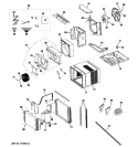 CABINET & COMPONENTS Diagram and Parts List for AEE18DNM1  General Electric Air Conditioner