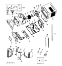 CABINET & COMPONENTS Diagram and Parts List for AEE24DNL1  General Electric Air Conditioner