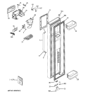 FREEZER DOOR Diagram and Parts List for GCE21LGYAFWW  General Electric Refrigerator
