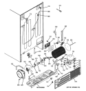 SEALED SYSTEM & MOTHER BOARD Diagram and Parts List for GSE25MGYACWW  General Electric Refrigerator