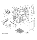 BODY PARTS Diagram and Parts List for PB900DP1BB  General Electric Range