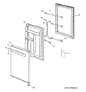 DOOR Diagram and Parts List for GMR06AAPBWW  General Electric Refrigerator