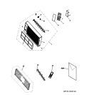 Part Location Diagram of WJ71X10672 GE CURTAIN Assembly