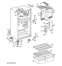 CABINET Diagram and Parts List for HTM17CBTGRSA  Hotpoint Refrigerator