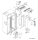 FRESH FOOD SECTION Diagram and Parts List for ZISW360DXA  General Electric Refrigerator