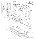 ICE MAKER & DISPENSER Diagram and Parts List for ZISW420DXA  General Electric Refrigerator
