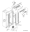 FRESH FOOD SECTION Diagram and Parts List for ZISW420DXA  General Electric Refrigerator