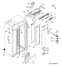 FRESH FOOD SECTION Diagram and Parts List for ZISS360NXASS  General Electric Refrigerator
