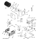 SEALED SYSTEM & MOTHER BOARD Diagram and Parts List for ZISS420NXASS  General Electric Refrigerator
