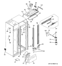 FRESH FOOD SECTION Diagram and Parts List for ZISS420NXASS  General Electric Refrigerator