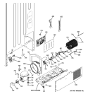 MACHINE COMPARTMENT Diagram and Parts List for GFSF2HCYABB  General Electric Refrigerator