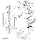 FRESH FOOD SECTION Diagram and Parts List for GFSF2KEXABB  General Electric Refrigerator