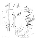 FRESH FOOD SECTION Diagram and Parts List for GFSS2HCYASS  General Electric Refrigerator