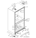 CASE PARTS Diagram and Parts List for PFSF2MJYCWW  General Electric Refrigerator