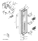 FREEZER DOOR Diagram and Parts List for PSA29VGXACSS  General Electric Refrigerator