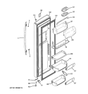 FRESH FOOD DOOR Diagram and Parts List for PSA29VGXACSS  General Electric Refrigerator