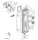 FREEZER DOOR Diagram and Parts List for PSSS3RGXASS  General Electric Refrigerator