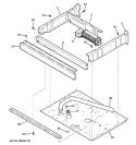 CENTER SPACER Diagram and Parts List for JTP55CM2CC  General Electric Wall Oven
