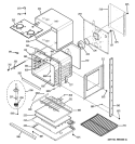 LOWER OVEN Diagram and Parts List for JTP55CM2CC  General Electric Wall Oven