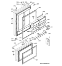 DOORS Diagram and Parts List for ZICS360NXARH  General Electric Refrigerator
