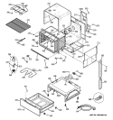 BODY PARTS Diagram and Parts List for JCSP42SN3SS  General Electric Range